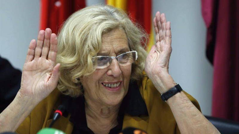 Carmena se despide el sábado de la Alcaldía de Madrid y del Ayuntamiento, porque no estará en la oposición.