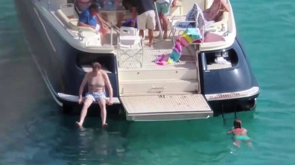 Rajoy, en un barco en Ibiza