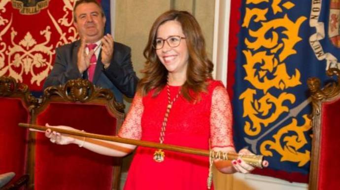 Ana Belén Castejón, la alcaldesa de Cartagena al que medio PSOE local exige ya su dimisión.