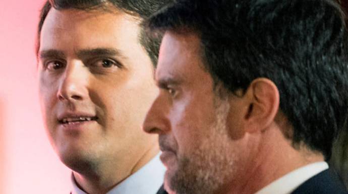 Albert Rivera y Manuel Valls, un matrimonio de corta duración.