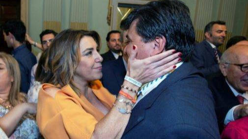 Susana Díaz junto al alcalde de Huelva.
