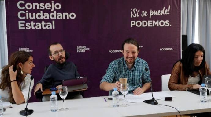 Iglesias, en el último Consejo Ciudadanos de Podemos tras el 26-M.