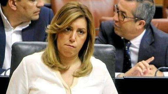 Susana Díaz, presidenta del PSOE andaluz, cuya gestión al frente de la Junta de Andalucía sigue en entredicho por la acción judicial