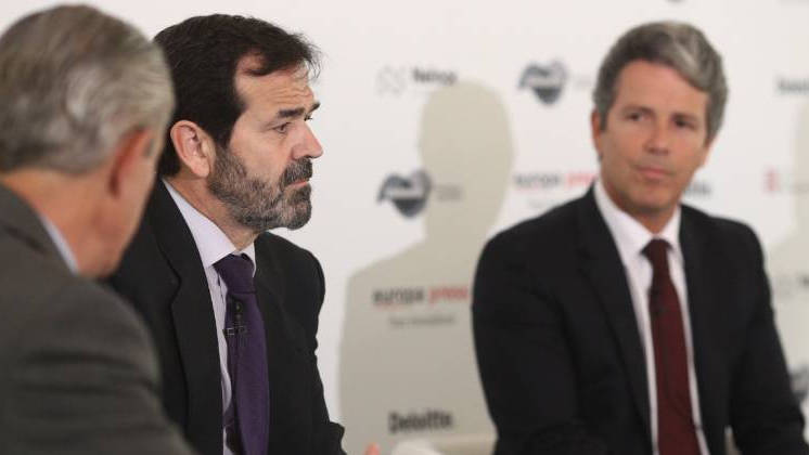 Juan Fernández-Aceytuno, CEO de la Sociedad de Tasación, y Marcos Sánchez Foncueva, director gerente de Valdebebas