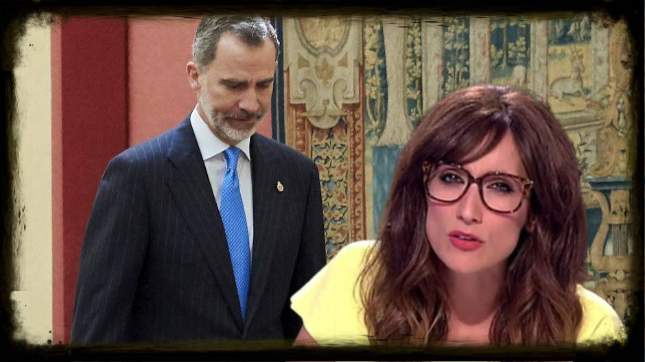Ana Morgade ha mostrado al Rey Felipe con el "filtro de moda".
