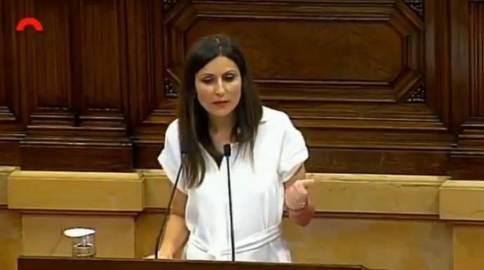 Lorena Roldán, este miércoles en el Parlament.
