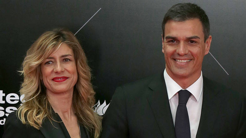 Sánchez y su esposa, Begoña Gómez