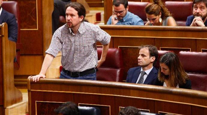 Pablo Iglesias, el día que tumbó la investidura de Sánchez.