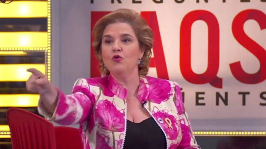 Pilar Rahola durante una de sus múltiples intervenciones en TV3.