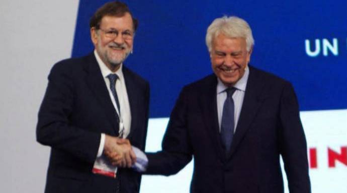 Rajoy y Felipe, este viernes en el Foro La Toja.