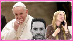 Belén Esteban y el Papa Francisco y la falsa 