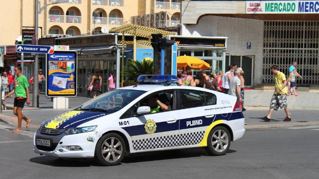 Patrulla de la Policía Local de Benidorm