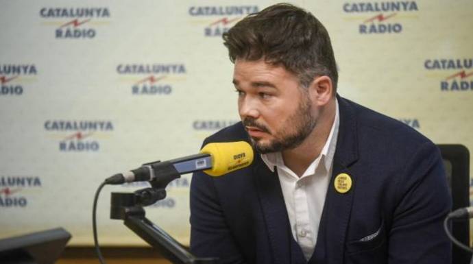 Rufián, este viernes en una entrevista en Cataluña Radio.