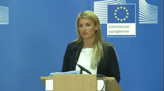 La portavoz de la Comisión Europea, Mina Andreeva.