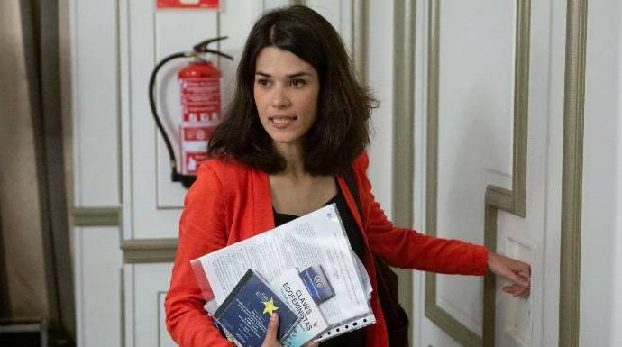La portavoz de Podemos en Madrid, Isabel Serra.
