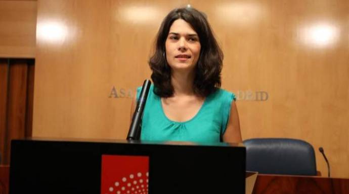 La portavoz de Podemos en la Asamblea de Madrid, Isabel Serra.