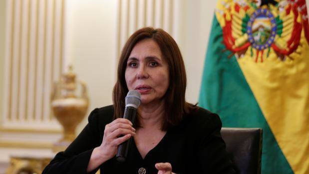 La ministra del Exteriores de Bolivia, Karen Longaric.