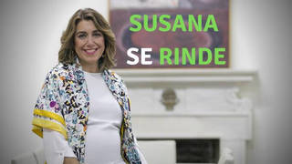 Susana Díaz se arrodilla ante Pedro Sánchez con este increíble mensaje de apoyo