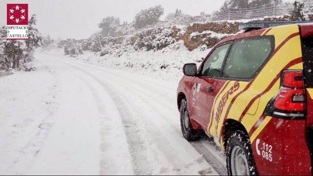 La zona del norte de Castellón la más afectada por las nevadas.