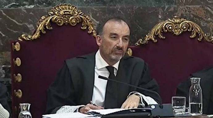 El juez Manuel Marchena durante el juicio del procés.
