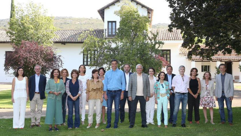 El Consejo de Ministros en los Quintos de Mora en 2018