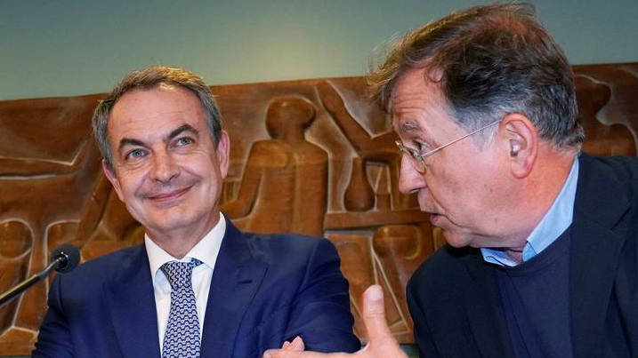 Suso de Toro, junto a Rodríguez Zapatero