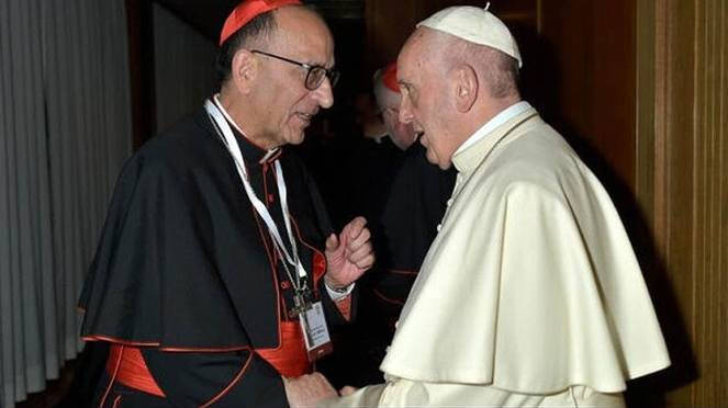 Monseñor Omella, junto al Papa Francisco