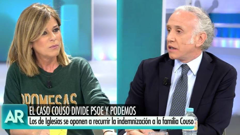 Esther Palomera y Eduardo Inda en "El programa de Ana Rosa"