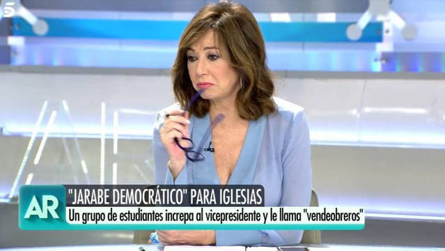 Ana Rosa deja en evidencia a Pablo Iglesias y revienta los números de Telecinco