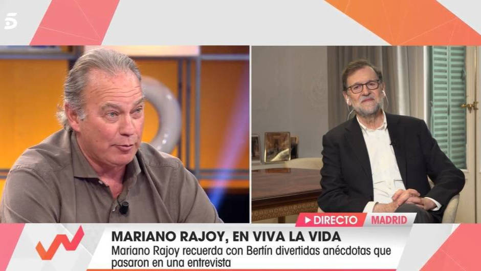 Bertín Osborne y Mariano Rajoy en "Viva la vida"