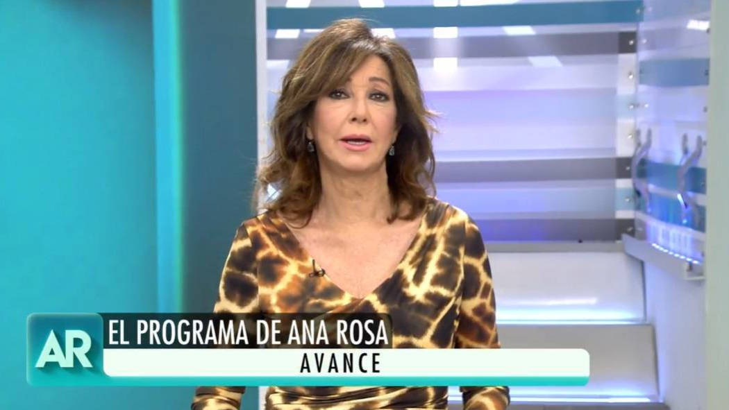 Ana Rosa Quintana presentando "El programa de Ana Rosa"