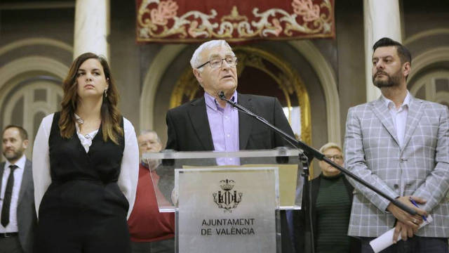 Sandra Gómez, Joan Ribó y Carlos Galiana