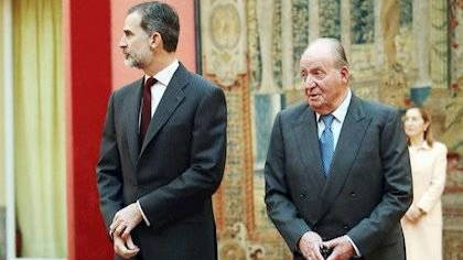 El Rey Felipe y el Rey Juan Carlos