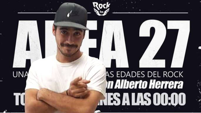 Alberto Herrera, autor de Área 27 en Rock FM