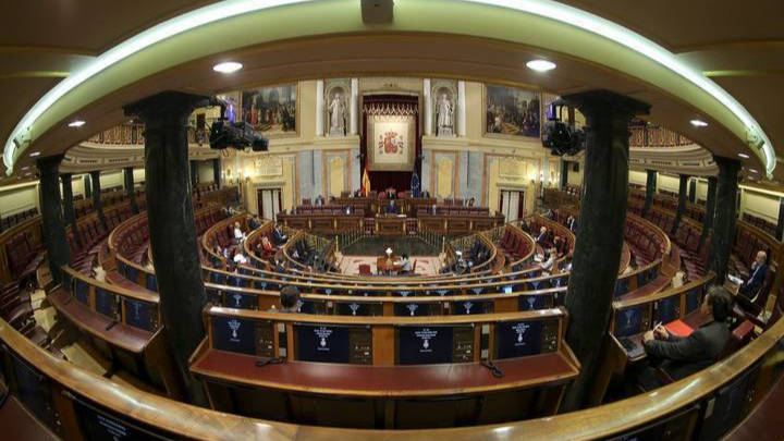 El Congreso de los diputados, en una imagen inusual.