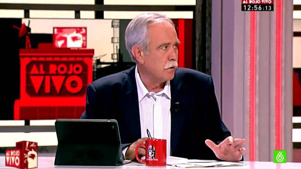 Pérez Henares durante una intervención en "Al Rojo Vivo".