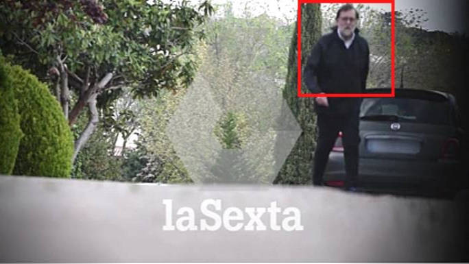 Rajoy, haciendo ejercicio en la calle, en las imágenes de La Sexta