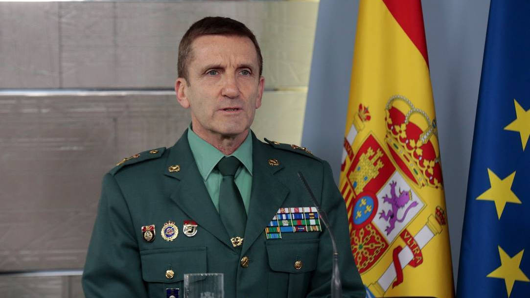 El Jefe del Estado mayor de la Guardia Civil, el general José Manuel Santiago