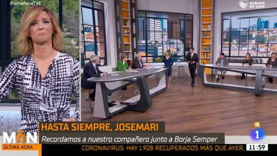María Casado presentando "La Mañana" en TVE