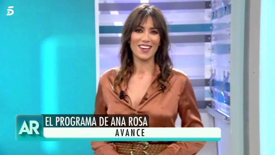 Patricia Pardo presentando "El programa de Ana Rosa" en Telecinco