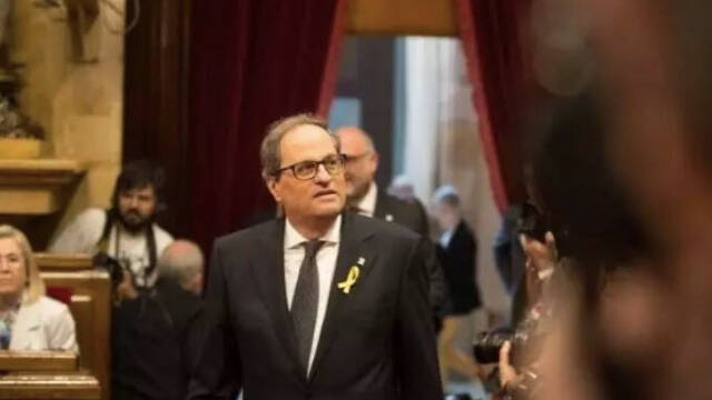 Quim Torra en el Parlamento catalán, imagen de archivo