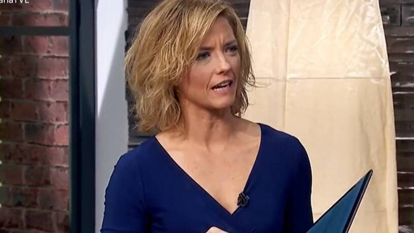 María Casado presentando "La Mañana" en TVE