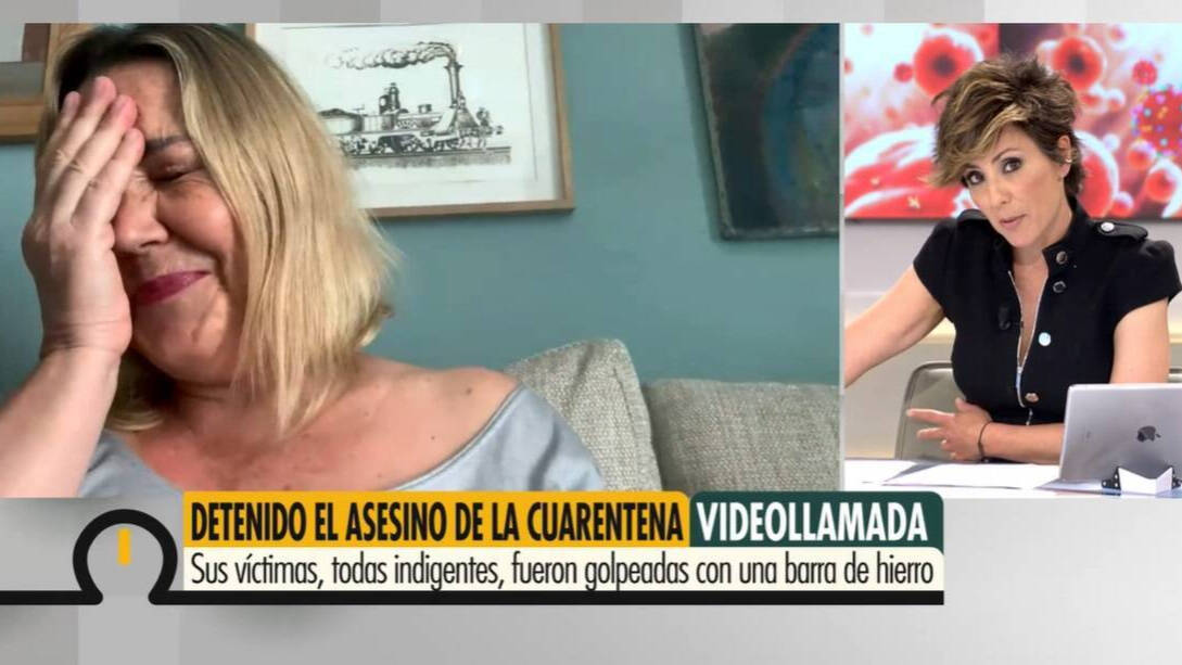 Mayka Navarro y Sonsoles Ónega en "Ya es mediodía" en Telecinco