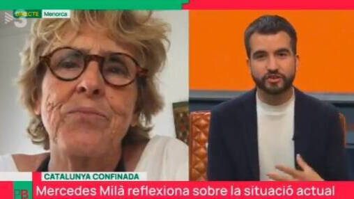 Mercedes Milá y Ricard Ustrell en TV3