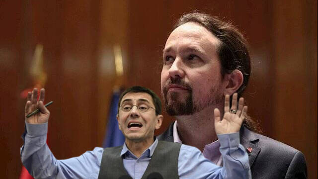 Pablo Iglesias y Juan Carlos Monedero