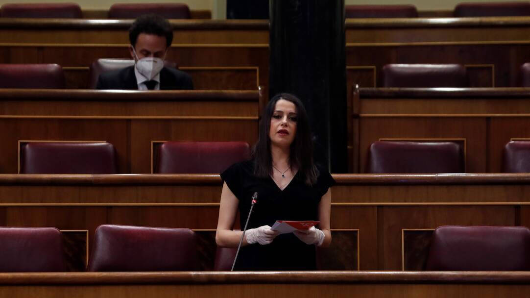 Inés Arrimadas el pasado miércoles en el Congreso.