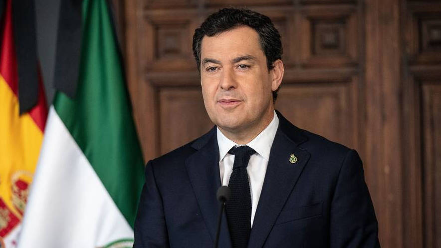 El presidente de Andalucía, Juanma Moreno