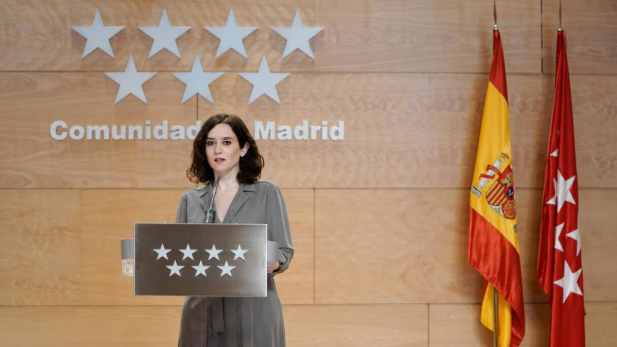 Isabel Díaz Ayuso, en la sede del Gobierno de la Comunidad de Madrid