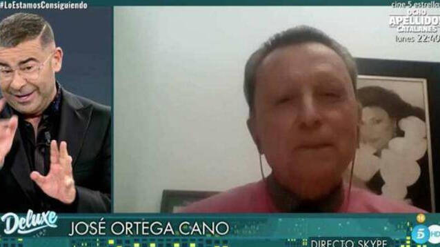 Ortega Cano, durante su conexión en directo con 'Sábado Deluxe'