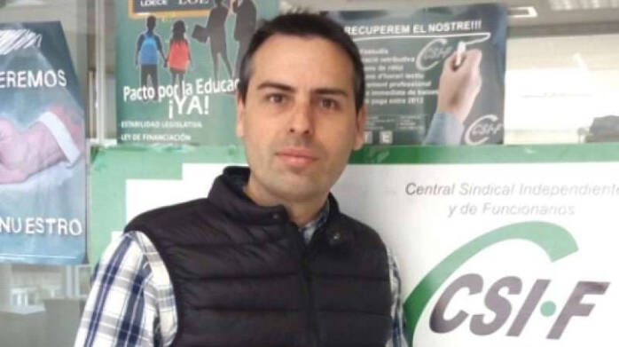 Raúl Almonacid, presidente de CSIF Educación Comunidad Valenciana
